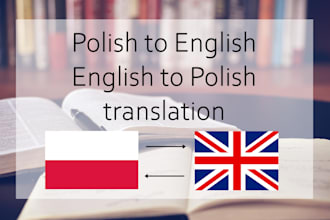 translate english to polish and polish to english