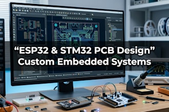 design esp32, stm32 and custom embedded systems pcb