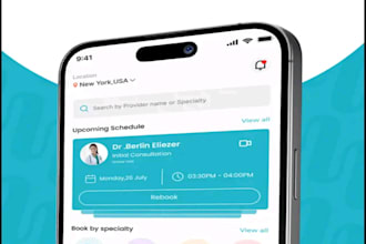 develop healthcare and doctor appointment app in flutter