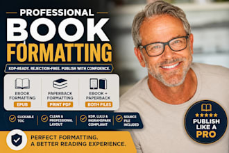 format ebook  paperback and KDP book formatting for amazon KDP