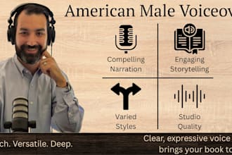 voiceover for audiobooks, animation, and more