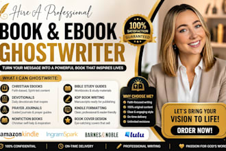 ghostwrite christian ebooks, devotionals, prayer journals and faith books