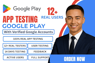 provide 12 testers google play closed testing 12 app testers app testing