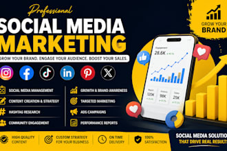 your social media marketing manager and grow your brand content creator