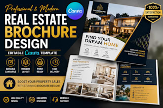 design professional brochure and company profile for your real estate business