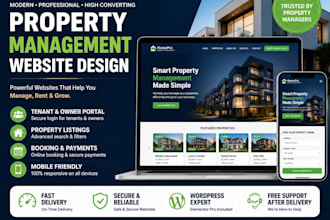 modern property management appfolio, buildium portal wix, wordpress