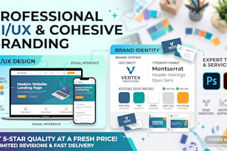 design intuitive website UI UX and cohesive brand identity