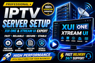 install and configure xui one xtream UI iptv panel with API and iptv panel setup