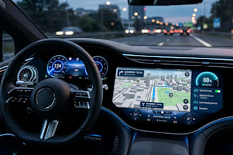design automotive hmi UI UX for ev dashboard and smart cockpit