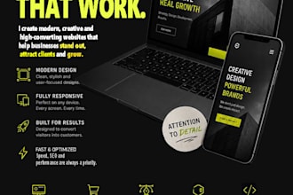 web designer promotional poster