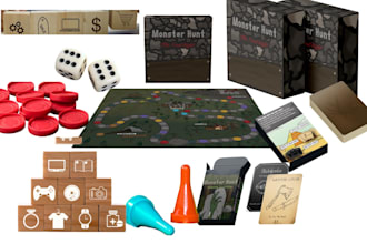 design custom board game, card game and tabletop game artwork