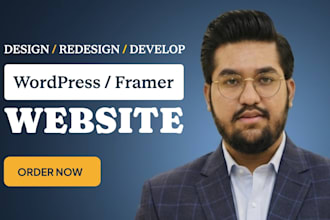 design and develop wordpress and framer websites