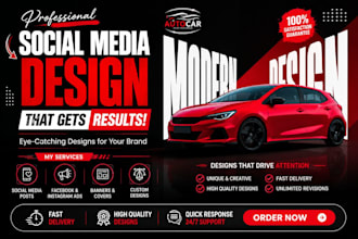 design social media posts ads and banners