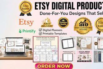 design etsy digital products, set up etsy shop, etsy digital products, etsy shop