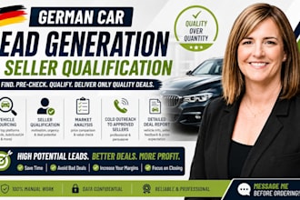 find and pre qualify premium car sellers in germany for dealership buying