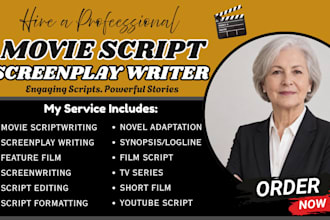 write screenplay, screenwriting, script writing, movie script writing