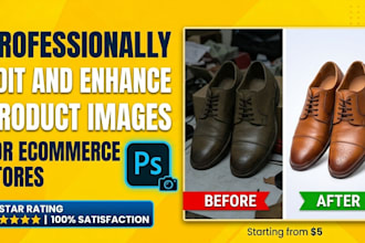 professionally edit and enhance product images for ecommerce stores