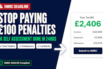 create a UK self assessment tax return calculator and hmrc filing guide