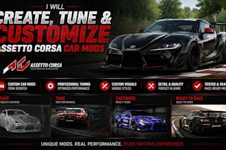 create, tune and customize assetto corsa car mods