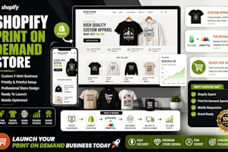do printondemand shopify print on demand store printify t shirts