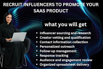 recruit influencers to promote your saas product