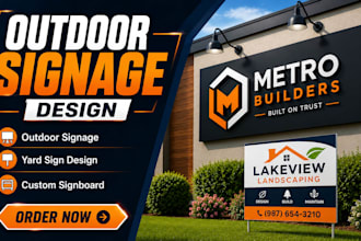 design custom signage for businesses branding and local advertising