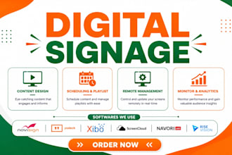 setup digital signage software screencloud yodeck optisigns rise vision viewneo