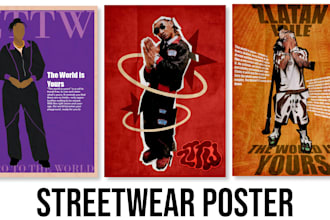 design posters for streetwear brands