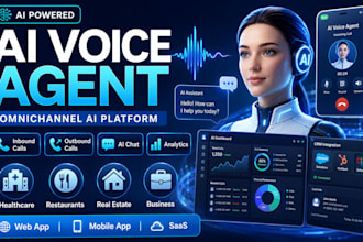 build voice ai omnichannel ai agent, ai voice platform ai saas voice app and web