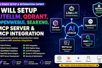 litellm setup qdrant, openwebui, searxng, mcp server developer mcp integration