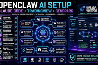 do openclaw tradingview claude code setup genspark second brain obsidian vault