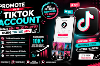 promote your tiktok account to gain real tiktok followers using tiktok ads