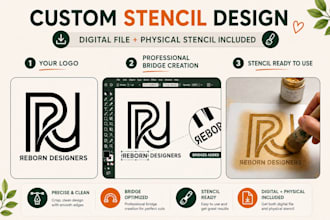 create and ship custom physical stencils for your project