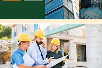 design modern corporate or construction website in figma