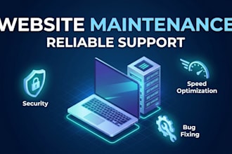 do website maintenance and support for web apps