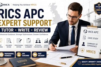 tutor, write, and review your rics apc case study and summary of experience