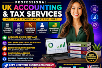 prepare and file UK company accounts UK vat tax fill and corporation tax returns