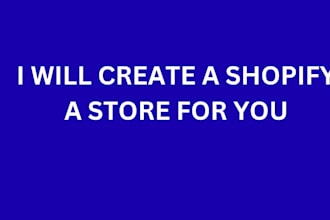 create a shopify store