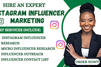 do instagram influencer marketing outreach micro influencer research list