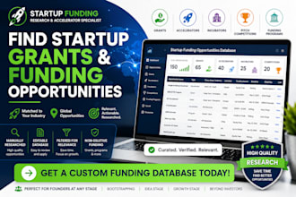 find startup grants accelerators and funding opportunities