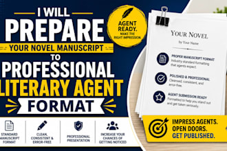 prepare novel manuscript to professional literary agent format