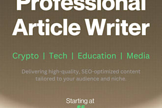 write clear, engaging articles and blog posts for your website or business