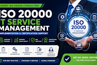 implement iso 20 000 itsm compliance and certification support