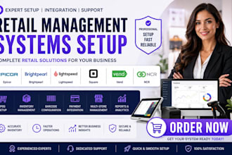 setup retail management systems epicor brightpearl lightspeed square vend ncr