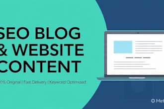 write SEO blog posts, website content
