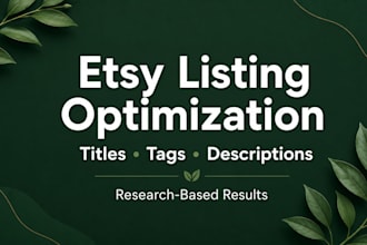 optimize your etsy listings with SEO to get more sales