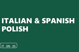 proofread and edit your italian and spanish text like a native
