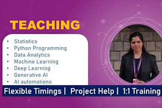 teach python, ai, machine learning, and data science
