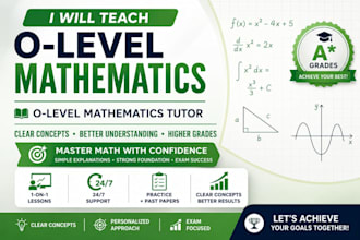 tutor o level mathematics with clear concepts