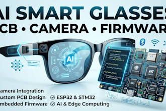 build smart glasses pcb, camera module and firmware solutions